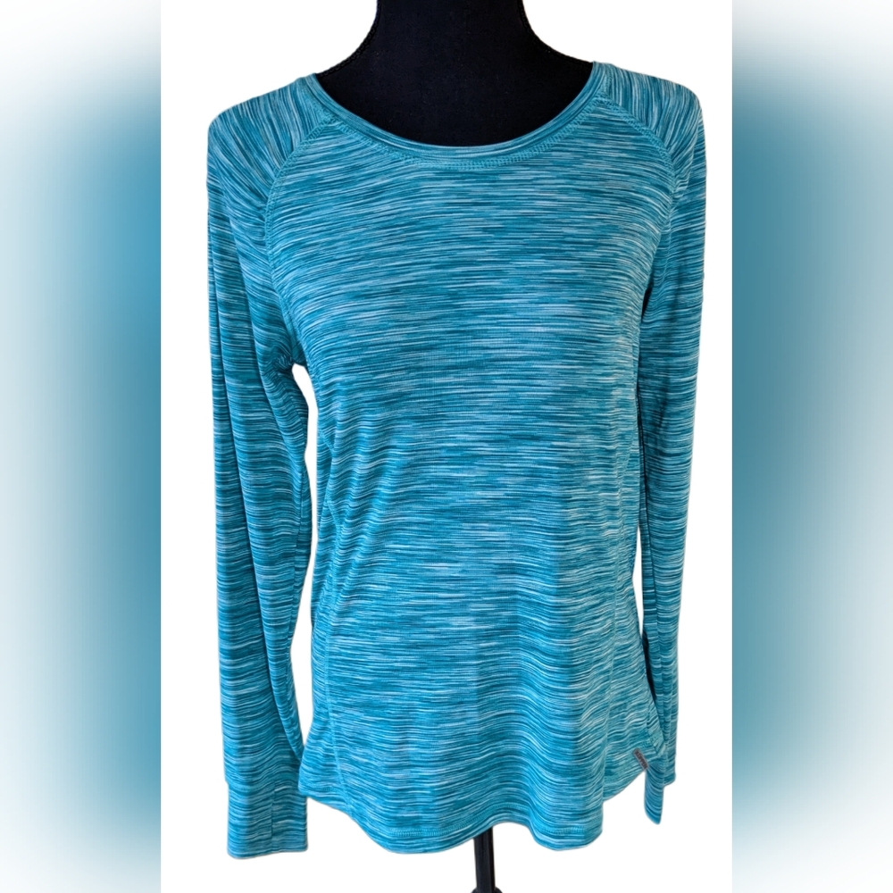 Koppen Running Top, Space Dye, Green M